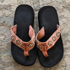 Reef Beachy Coral Sandals flip flops with wide comfortable straps
